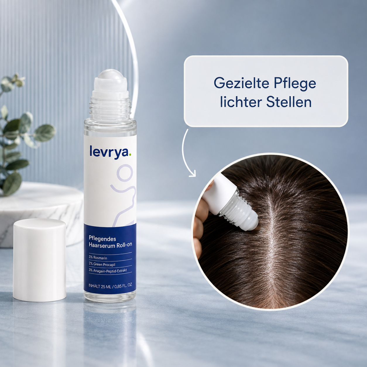LEVRYA Roll-on Serum für Haar & Bart